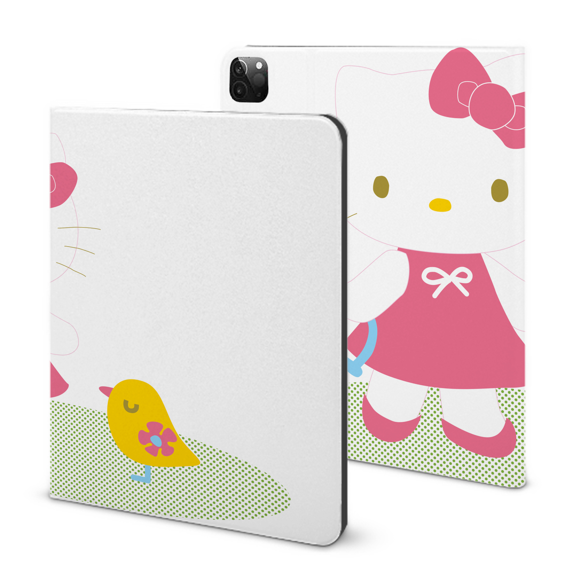 （画像用） Hello Kitty ハローキティ IPadケース ペンホルダー付き ブックスタイルデザイン